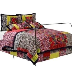 Anthropologie Floral Patchwork Bedding Set - Multicolor